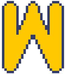 Fototapeta premium Pixel letters