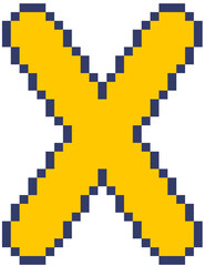 Fototapeta premium Pixel letters