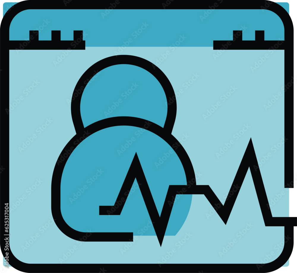 Poster speech identification icon outline vector. voice check. audio recognition color flat