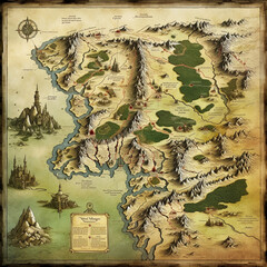World map for tabletop RPG