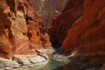 Detail, The Coloured Canyon, near Nuweiba, Sinai, Egypt