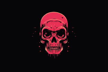Skull Head Mascot Logo Template