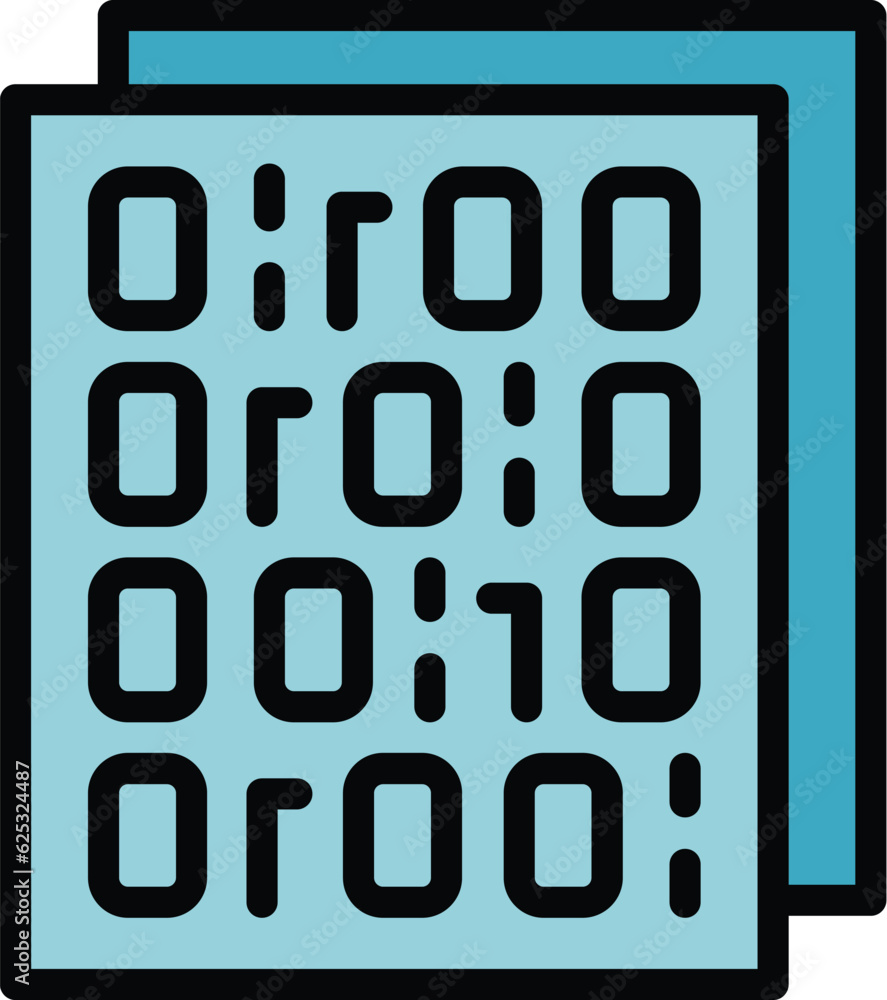Poster identity system icon outline vector. stop fraud. secure key color flat
