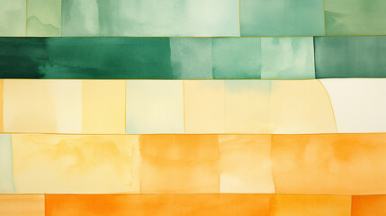 an abstract geometric minimalist line color block art painting created by generative AI