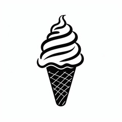 ic&ocirc;ne Glace &agrave; l'italienne - IA Generative