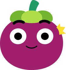 Fototapeta premium Mangosteen Face Over Stun