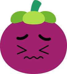 Mangosteen Face Scared