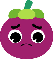 Mangosteen Face Sad