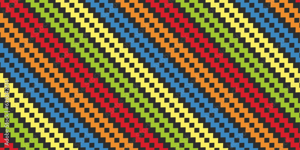 Poster Diagonal multi-colored step ladder.  For printing and applying to any surface.