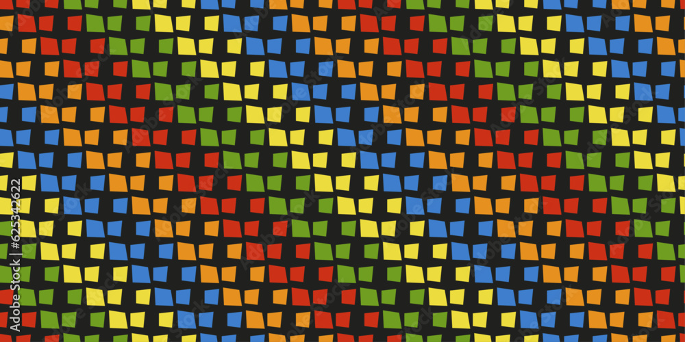 Poster Diagonal mosaic puzzles, which are divided by color. They go diagonally across the color arrangement.  For printing and applying to any surface.