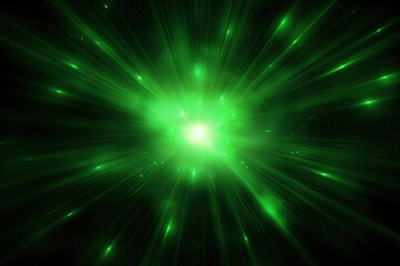 glowing green light flair