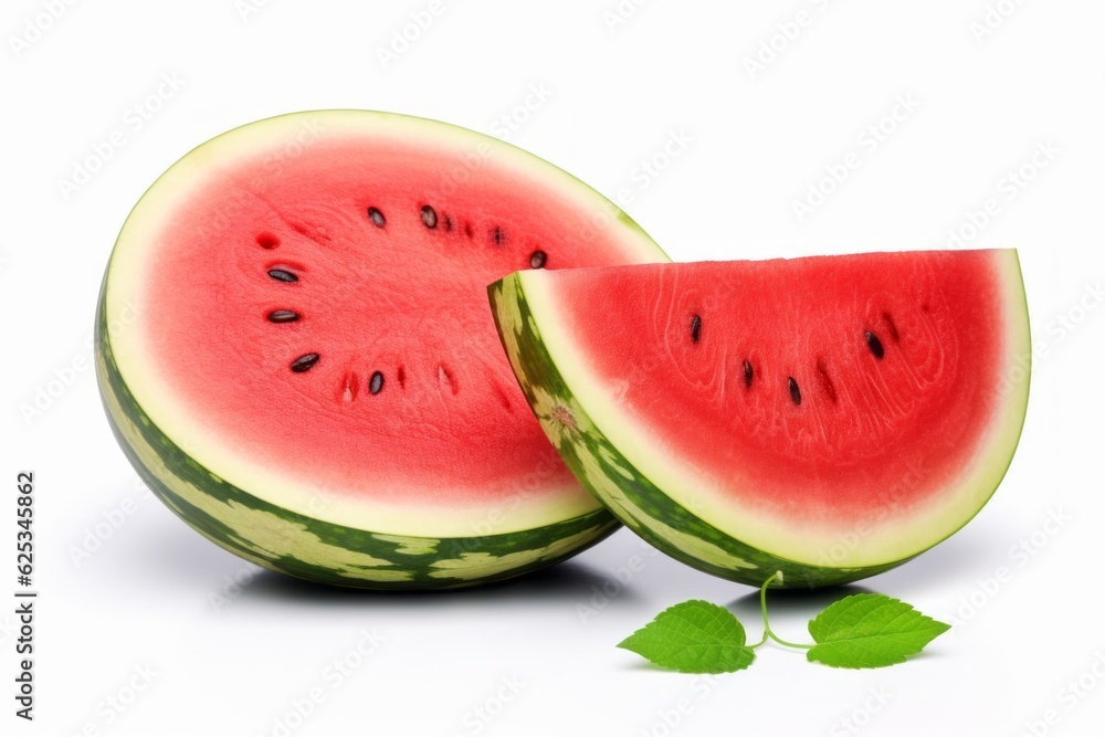 Poster appetizing watermelon on a light background. background with selective focus and copy space