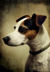 portrait of a jack russell terrier dog