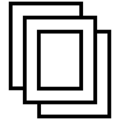 photos icon. A single symbol with an outline style