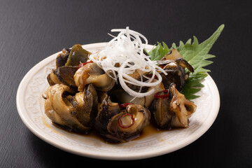 つぶ貝の照り焼き