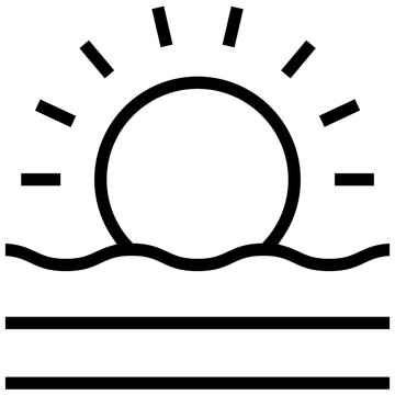 recommend clip art: Plantation icon. A single symbol with an outline style