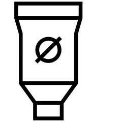 space food icon. A single symbol with an outline style