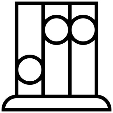 spirometer icon. A single symbol with an outline style