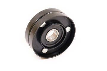 Serpentine belt tensioner pulley