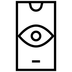 view icon. A single symbol with an outline style