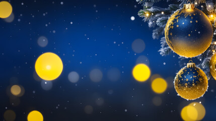 Obraz na płótnie Canvas クリスマス、冬、結晶、イルミネーション、背景｜christmas, winter, crystals, illumination, background, Generative AI