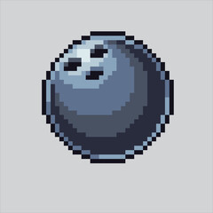 Obraz premium Pixel art illustration Bowling Ball. Pixelated Bowling Ball. Sports Bowling Ball icon pixelated for the pixel art game and icon for website and video game. old school retro.