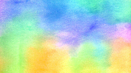 Watercolor pastel background. aquarelle colorful stains on paper ai generated.