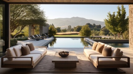 Obraz premium Luxurious villa in the heart of Napa Valley, California
