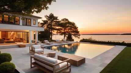 Fototapeta premium Luxurious villa in the heart of Napa Valley, California