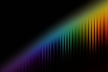 Rainbow Gradient Striped Wallpaper, Generative AI
