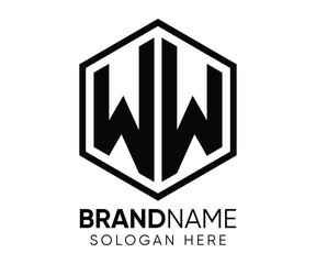 W W letter logo design vector template