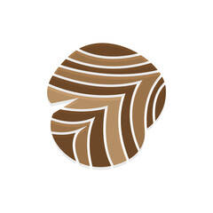 Wood Logo, Wood Layers And Natural Fibers Design, Carpenter Vector, Wood Tools