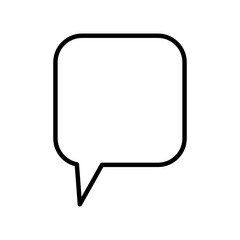 Comment icon. Speech bubble symbol. Conversation icon. Vector illustration. EPS 10.