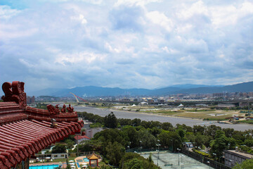 view of the city of Taipei in Taiwan