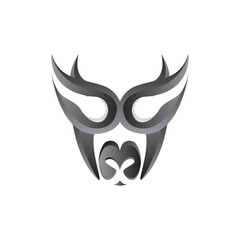 Bull Logo Design, Bull Head Vector, Simple Vintage Buffalo And Cow Long Horn