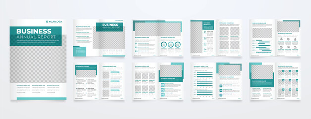 business brochure template with modern concept and minimalist layout use for business profile and product catalog