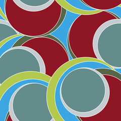 Obraz premium Abstract bright background of circles.