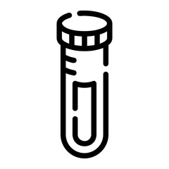 test tube Line Icon