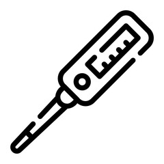 thermometer Line Icon