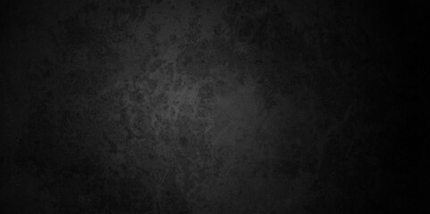 Black stone wall texture grunge rock surface. dark gray background backdrop. wide panoramic banner. old wall stone for dark black distressed grunge background wallpaper rough concrete wall.