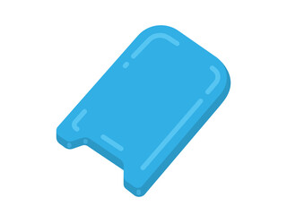 水色のビート板のイラスト