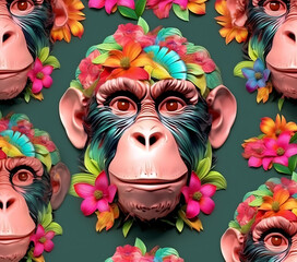 3D Gorilla Skinny Straight Tumbler Wrap 20 oz