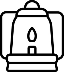 Lantern outline icon