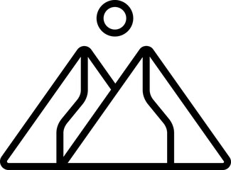 Mountain outline icon