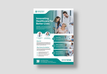 Modern Medical Healthcare Flyer Poster Layout