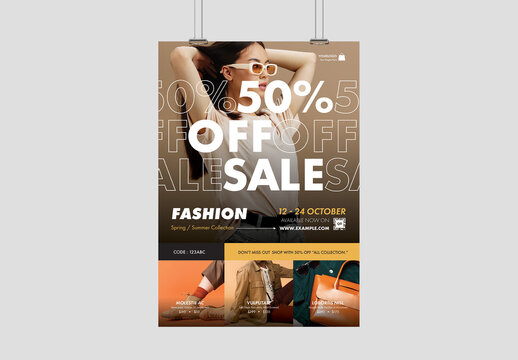 Flash Sale Poster Banner Layout