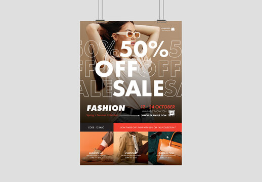 Retail Sale Poster Banner Layout