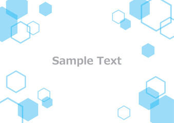 六角形のフレーム素材