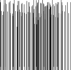 Vertical lines mimic a barcode, but do not extend beyond the canvas at the top