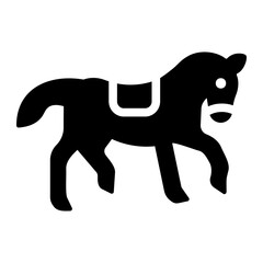 horse glyph icon